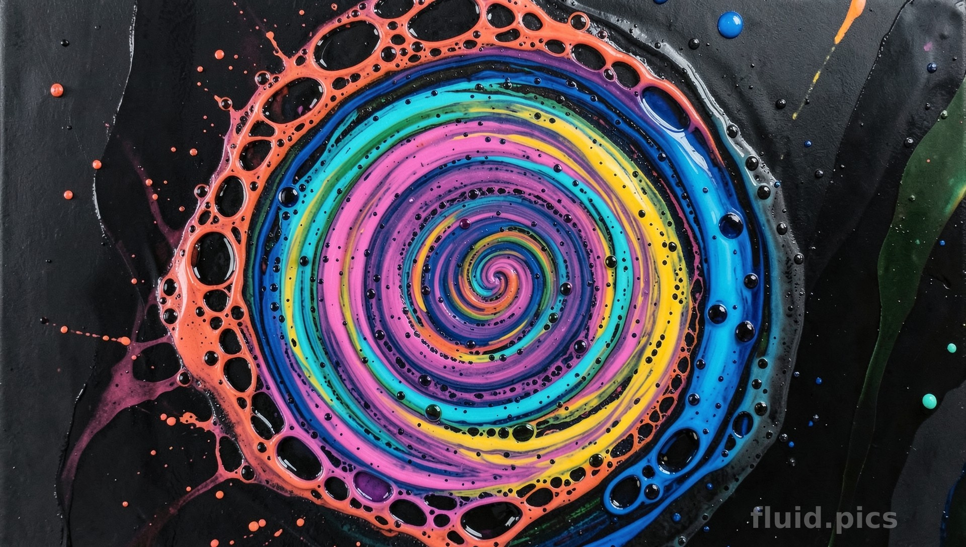 Snails of Rainbow Dreams — Fluid Art