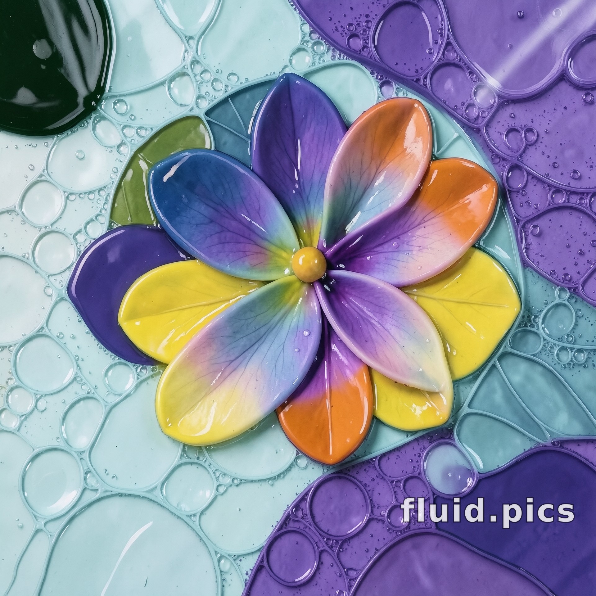Flower of Stained Glass — Гибридное искусство