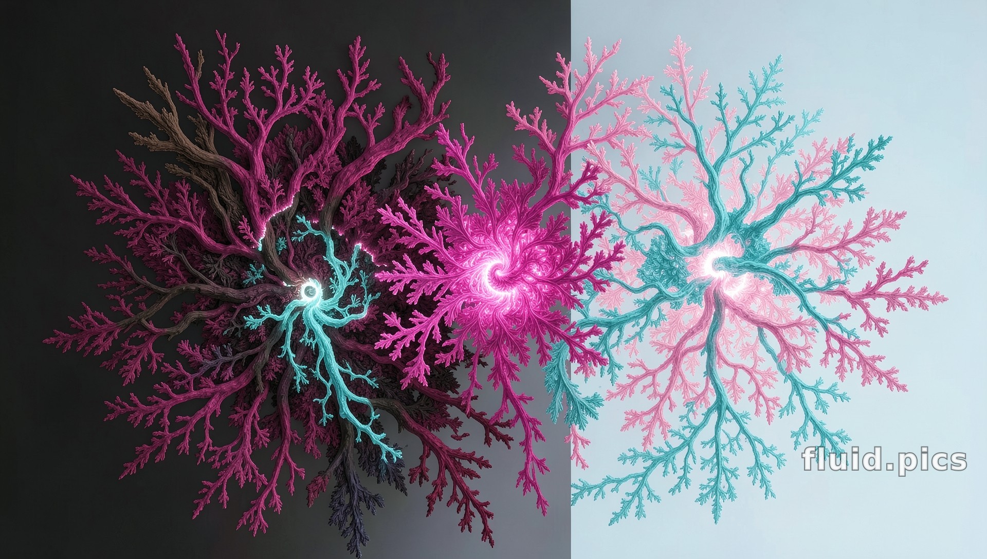 Coral Mirror — Fractal Art