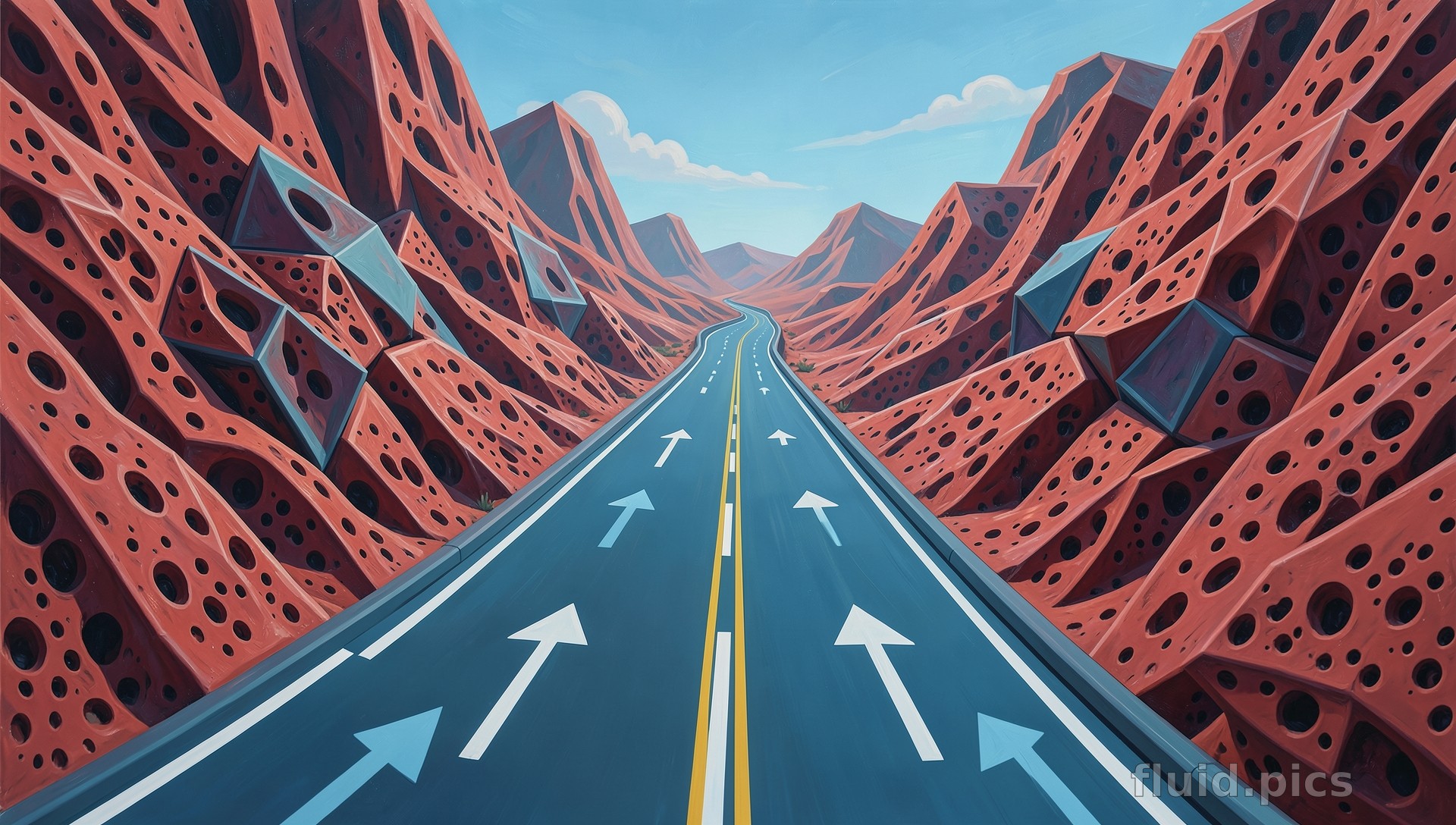 Road in the Labyrinth — Psychedelic Abstract