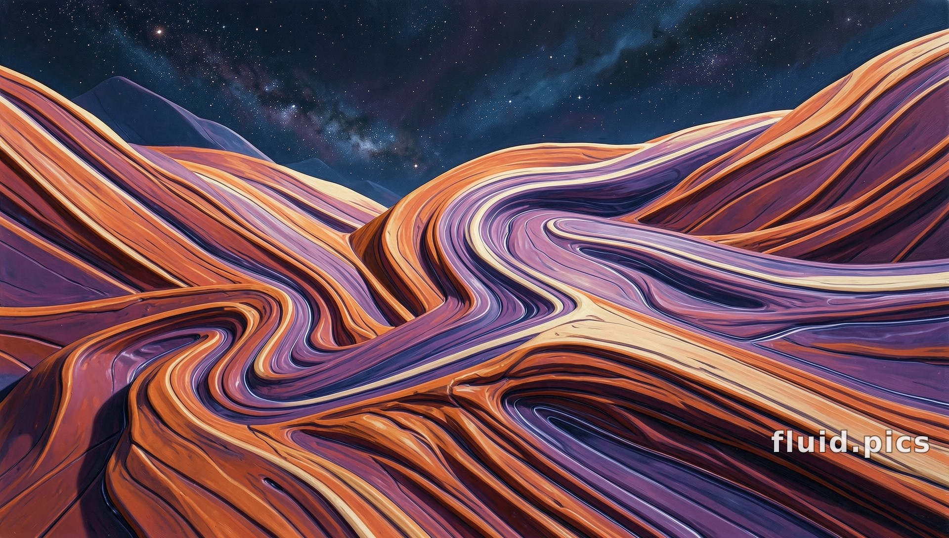 Star Carving of the Desert — Psychedelic Abstract