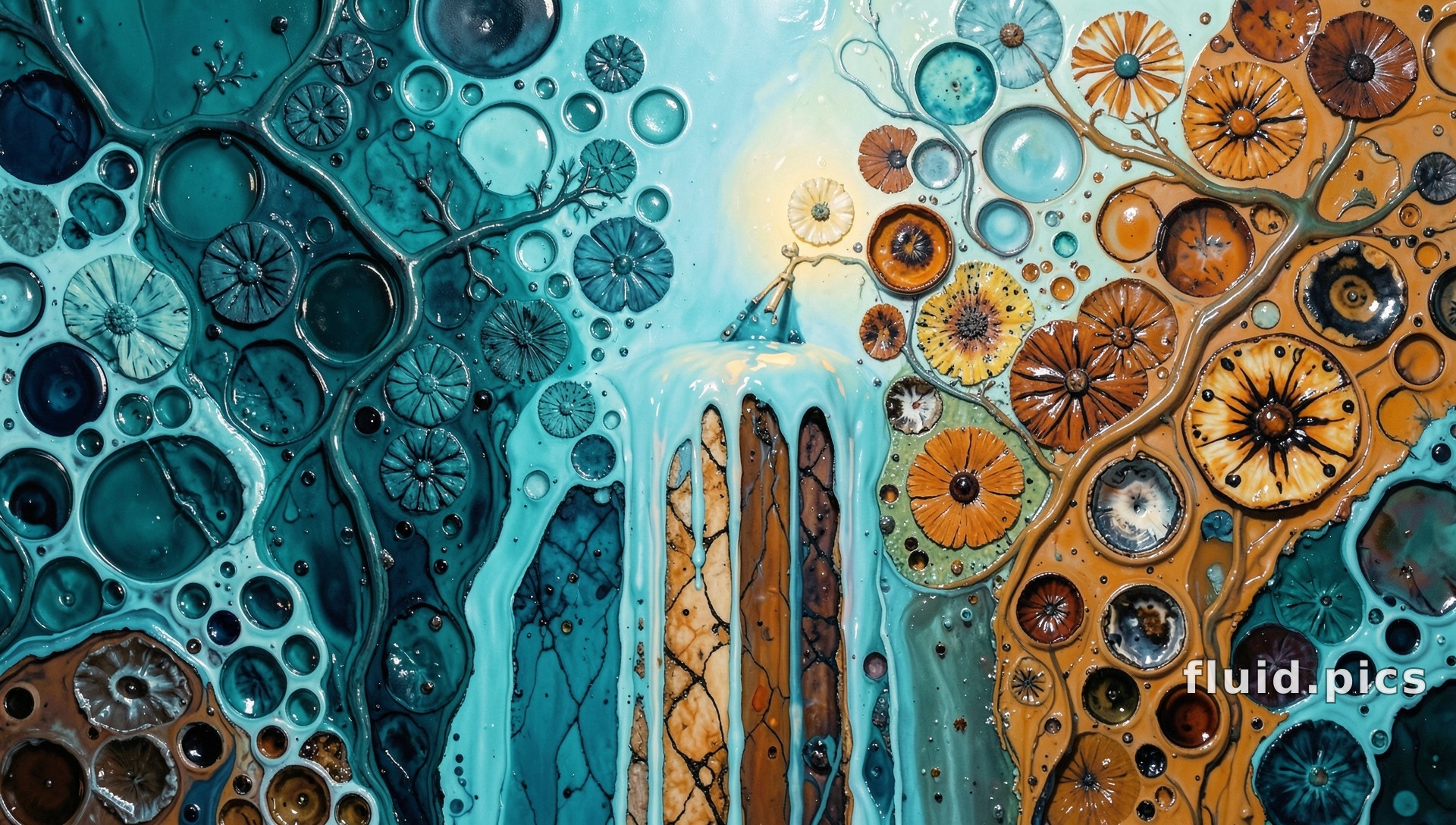 Garden of Falling Light — Hybrid Art