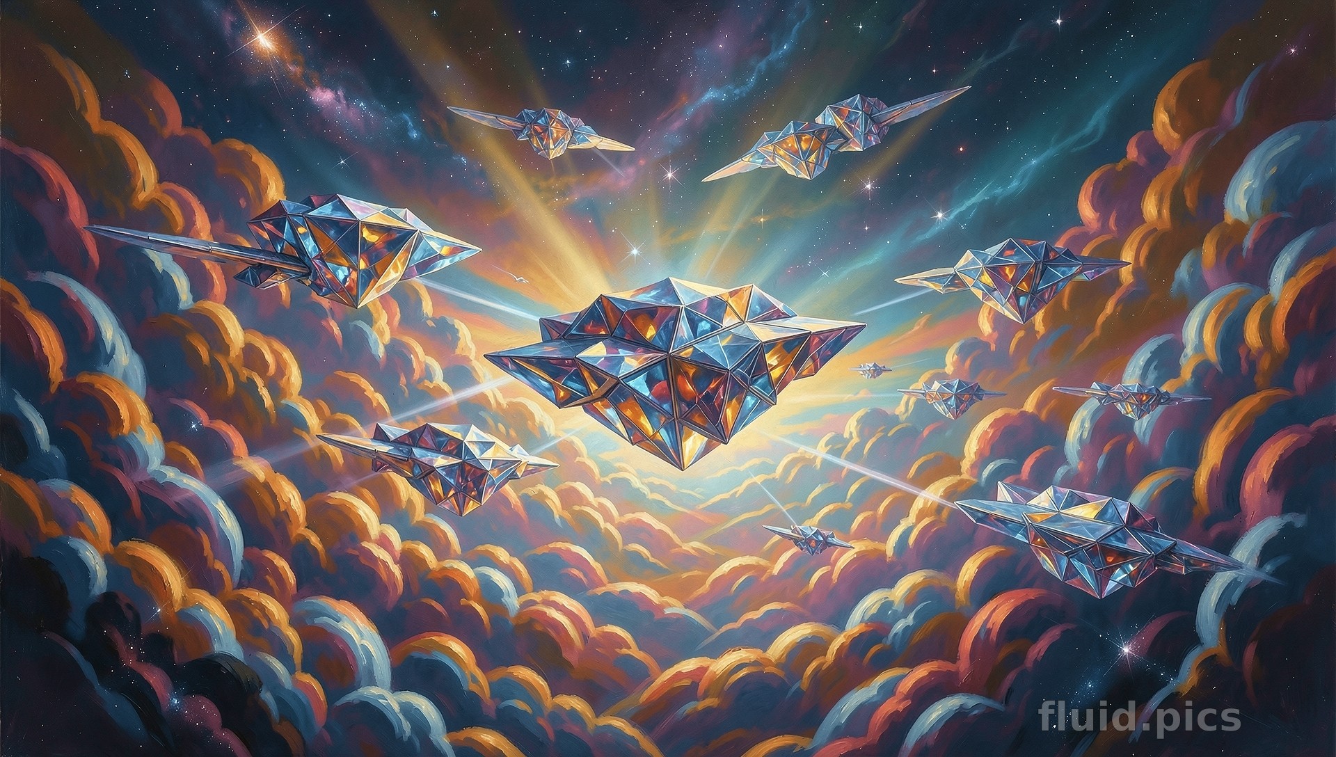 Crystal Storms — Psychedelic Abstract