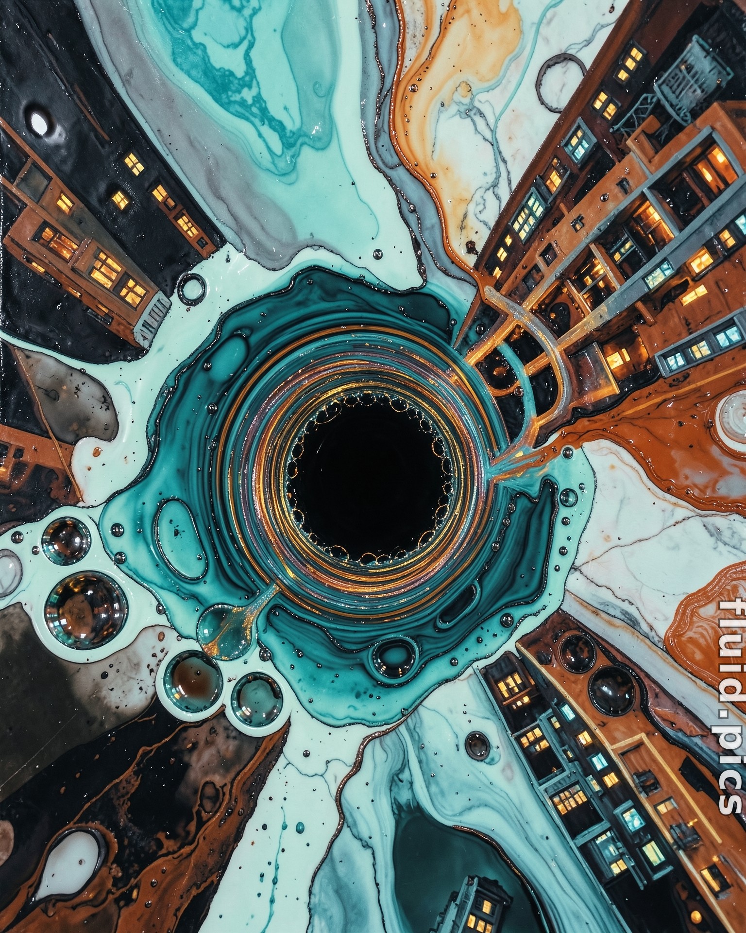 Hole Between Towers — Гибридное искусство