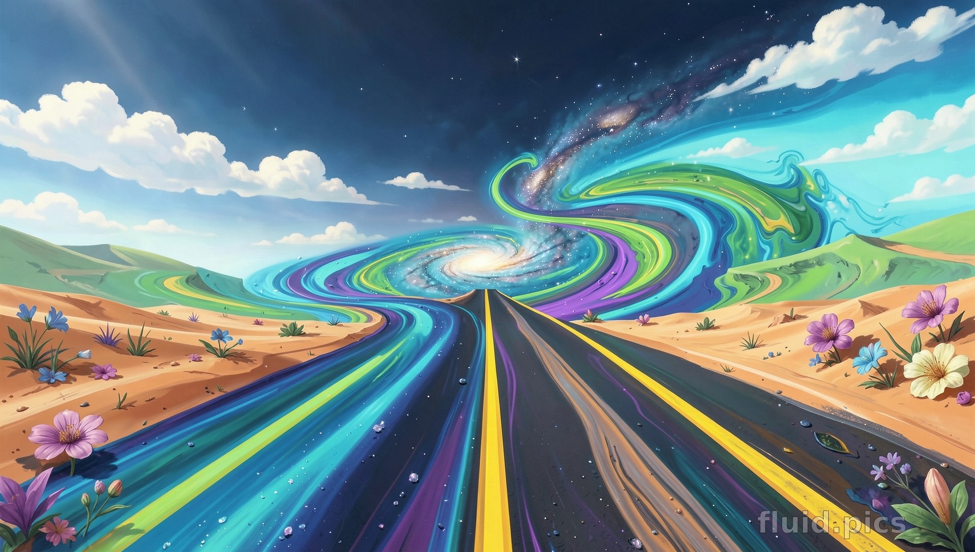 Road to Infinity — Hybrid Art