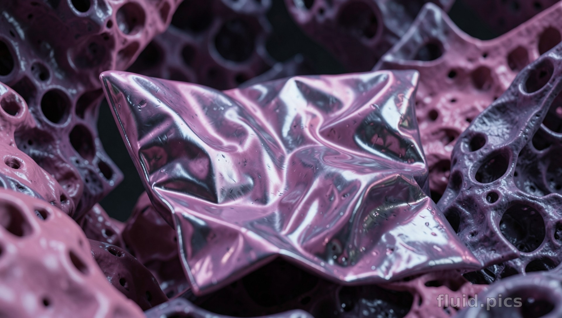 Crunch of a Purple Universe — Psychedelic Abstract