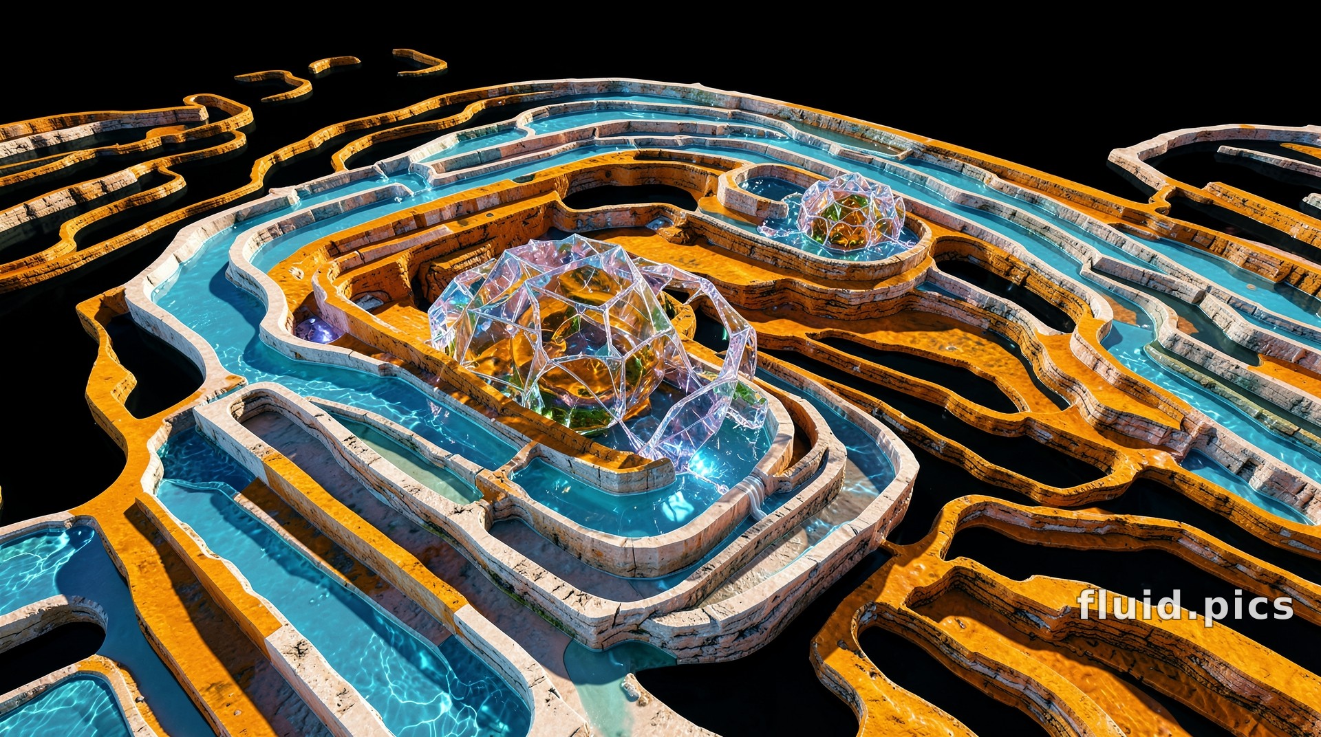 Terraces of Light — Fractal Art