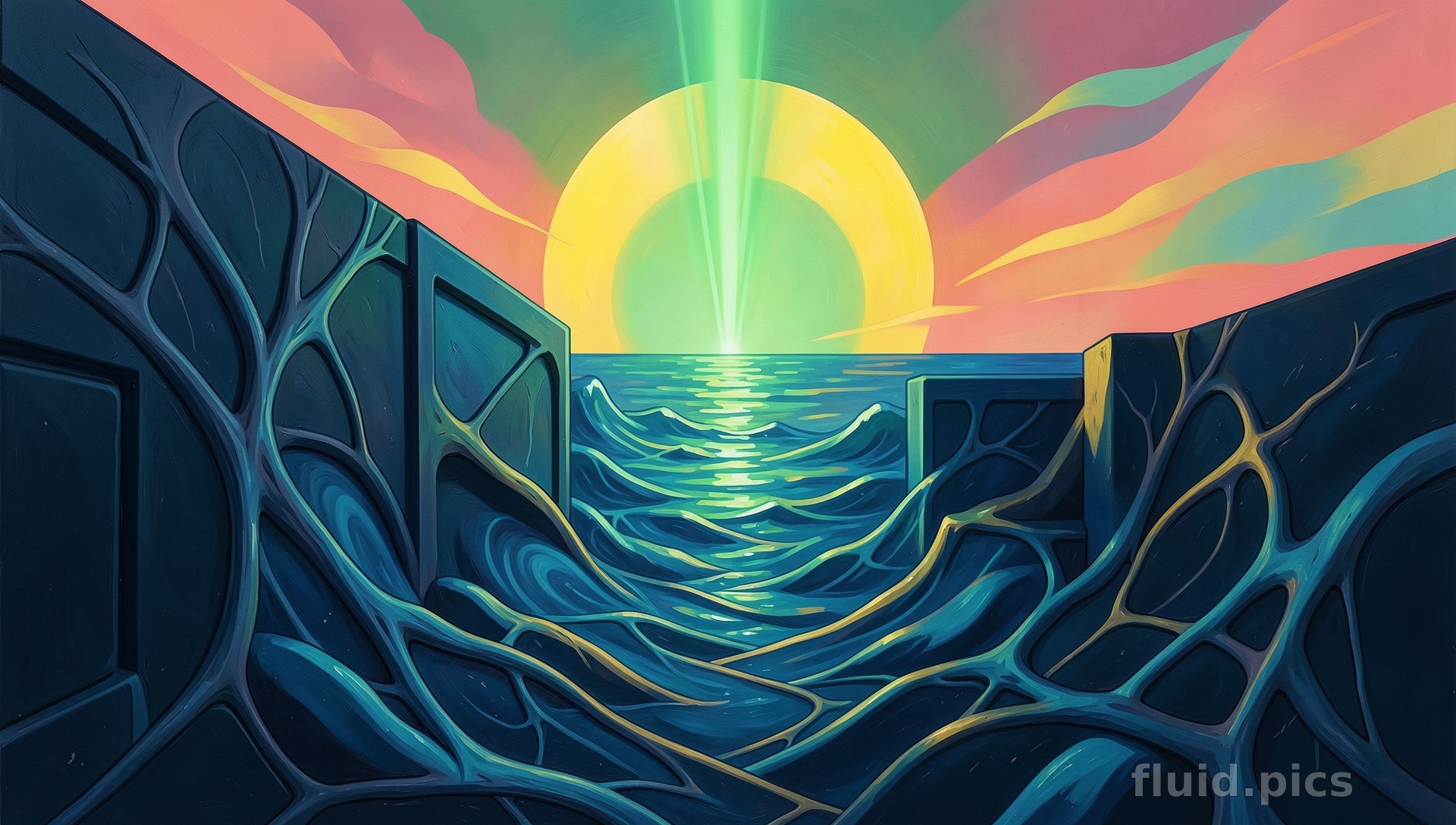 Roots of the Rising Sun — Psychedelic Abstract