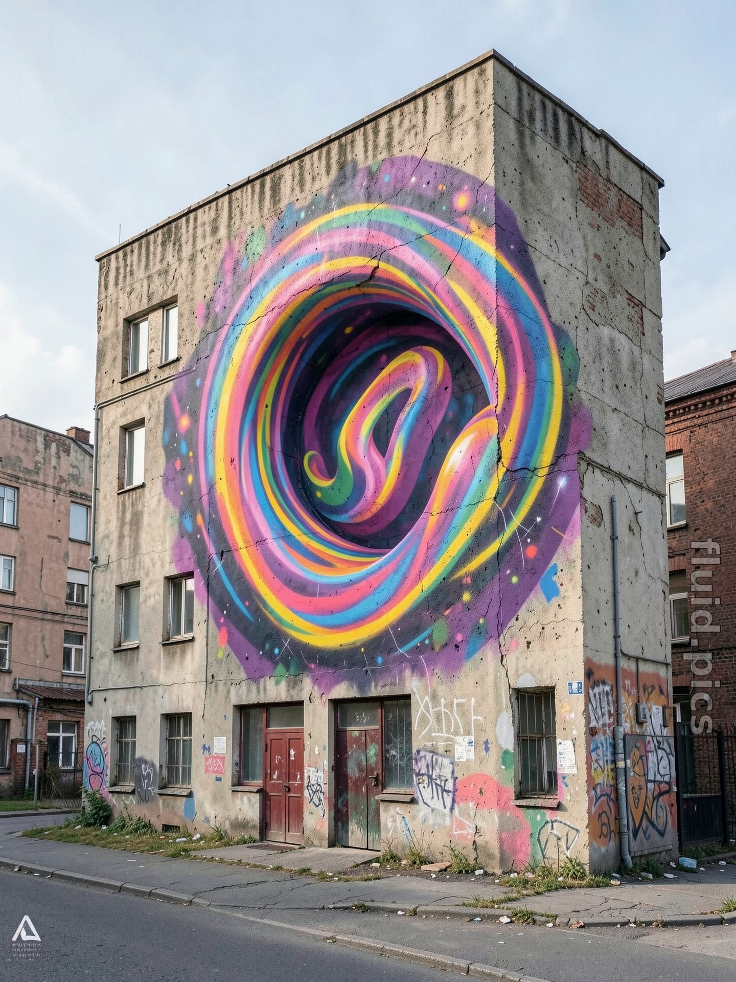 Rainbow Spiral — Стрит-арт