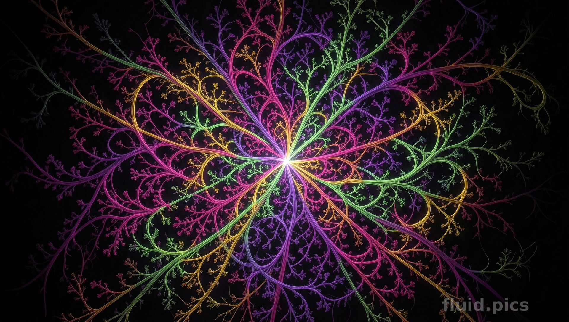 Starry Garden Night — Fractal Art