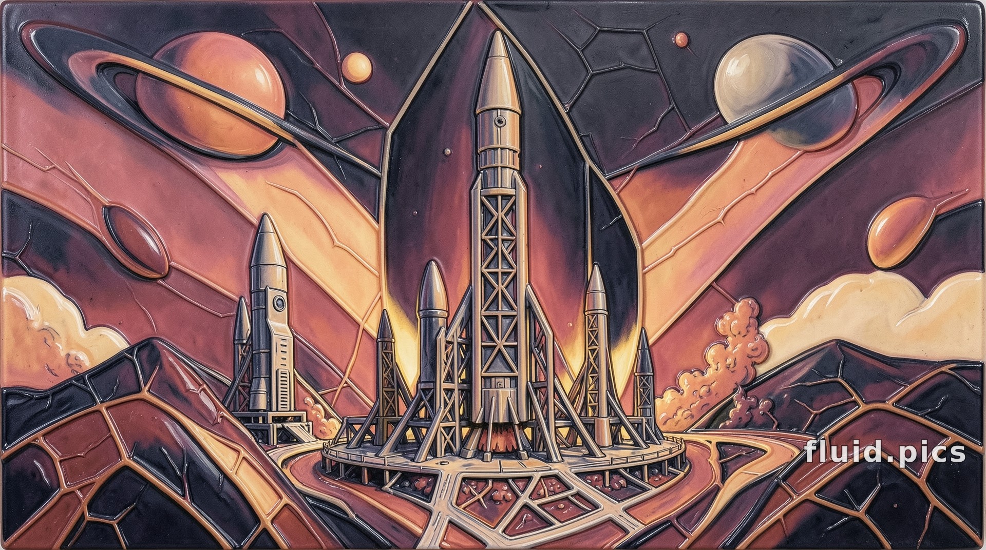 Roots of the Spaceport — Psychedelic Abstract