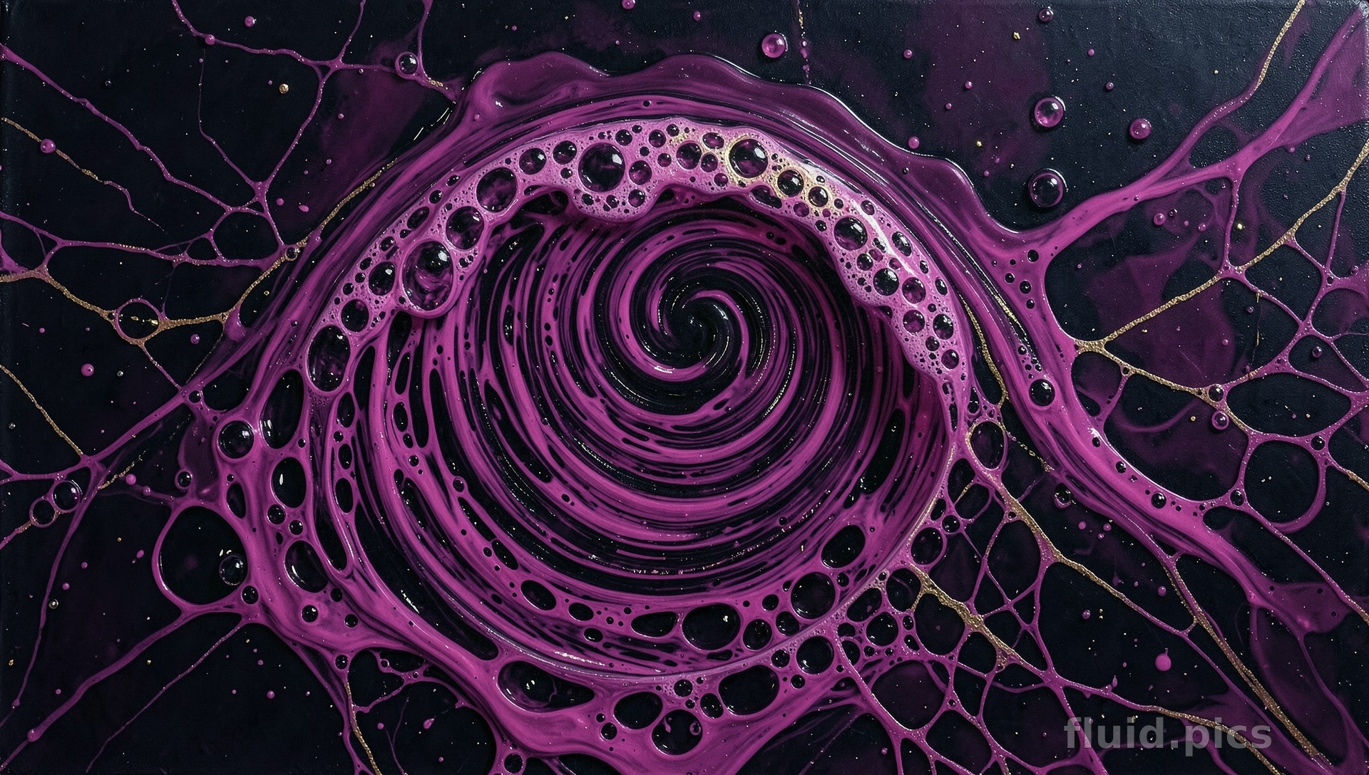 Eye of the Storm — Magenta Series II — Fluid Art
