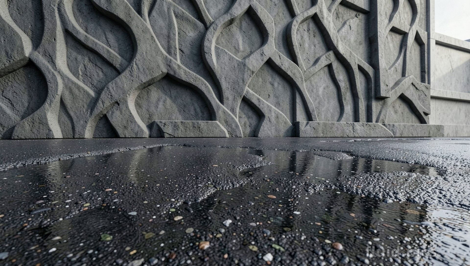 Stone Roots of the City — Psychedelic Abstract