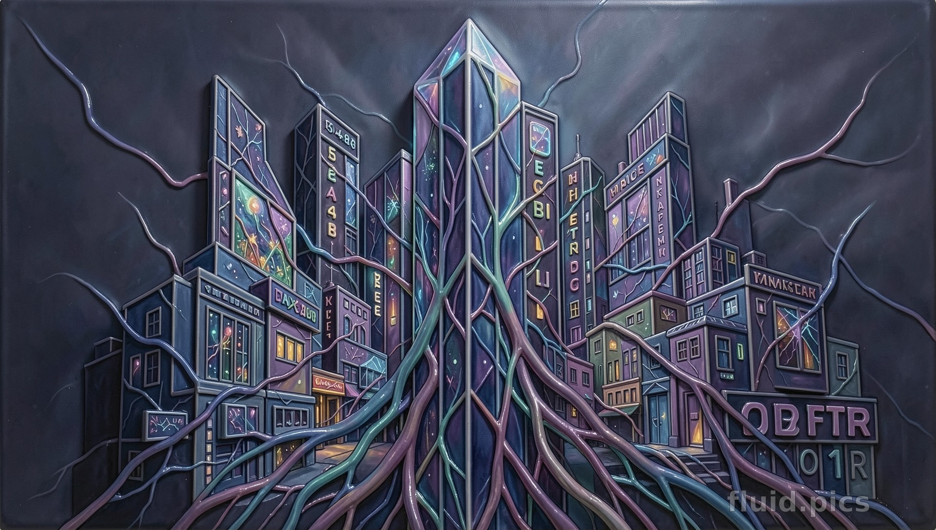 Crystal City Roots — Psychedelic Abstract