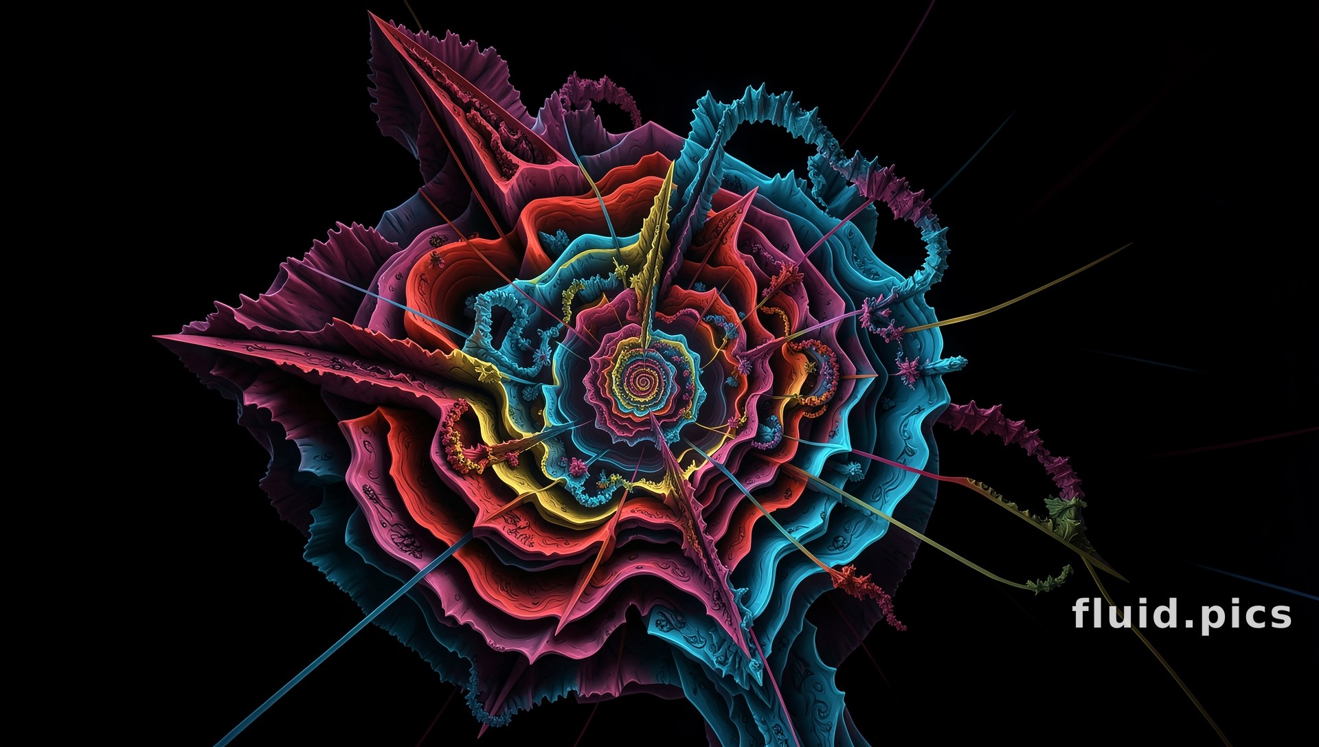 Fire and Ice Shell — Fractal Art