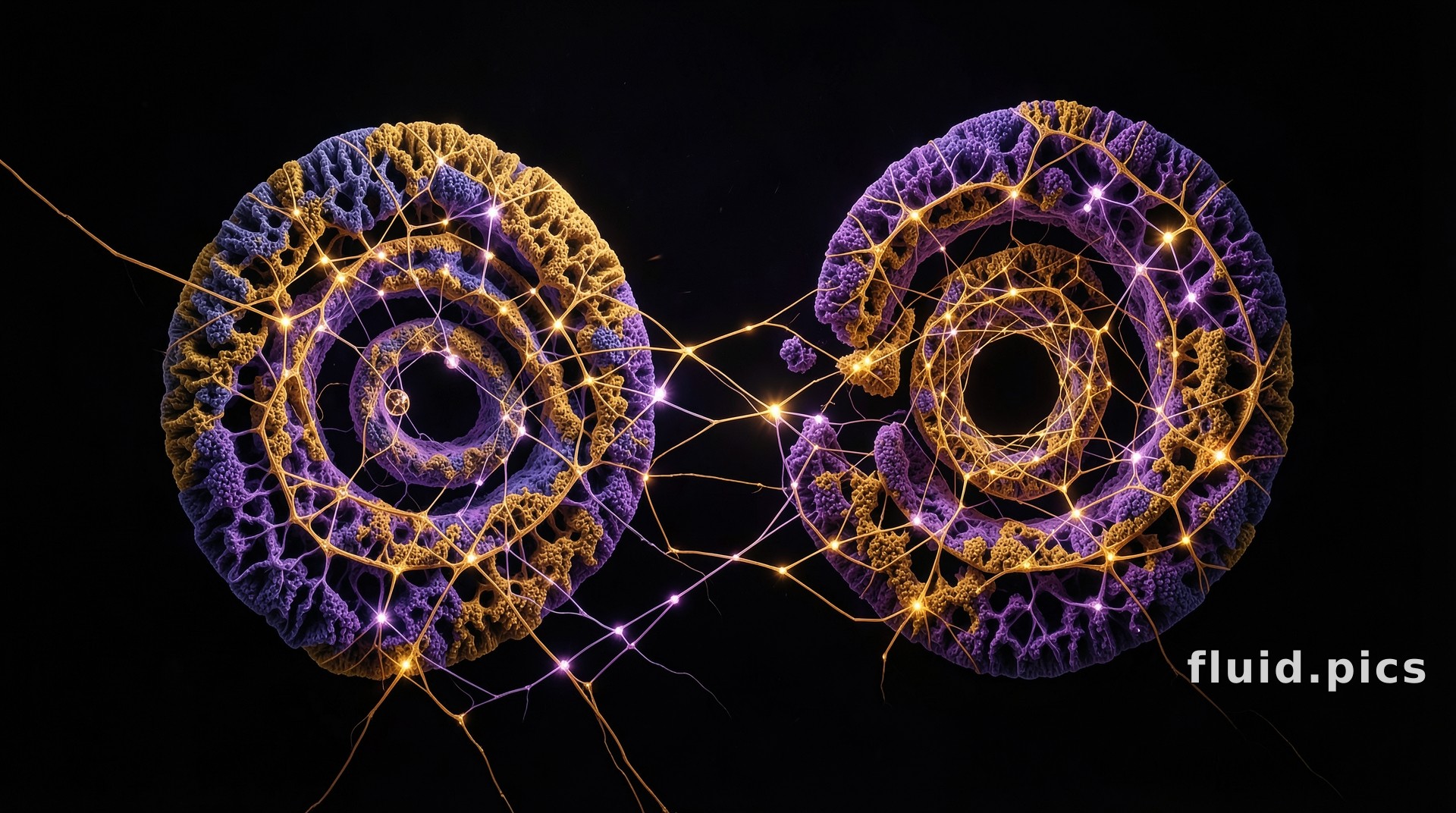 Two Coral Discs — Fractal Art
