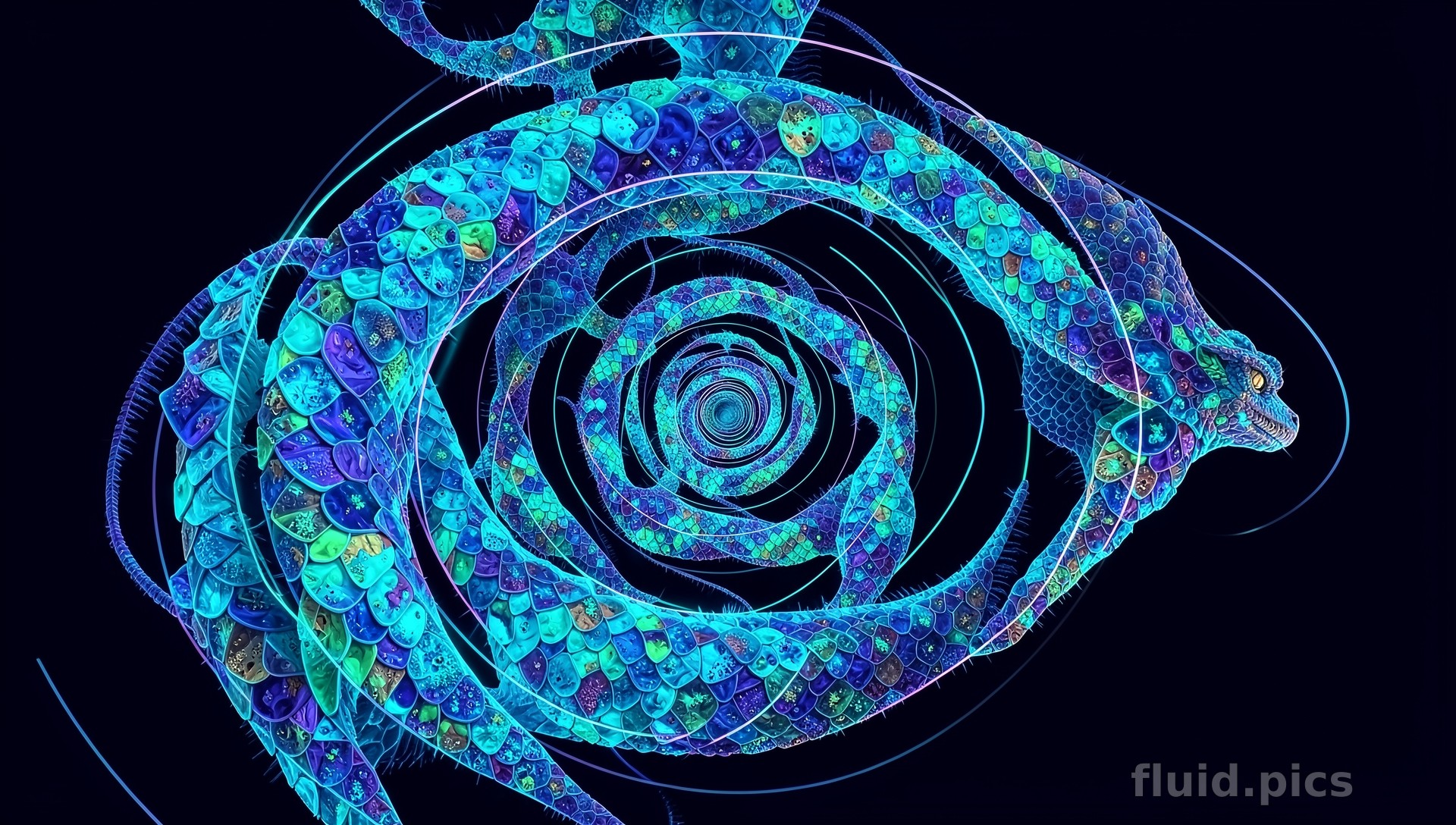 Tail Twisted into a Spiral — Fractal Art