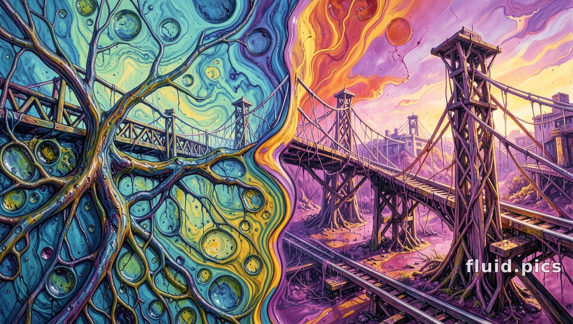 Bridge between Elements — Гибридное искусство