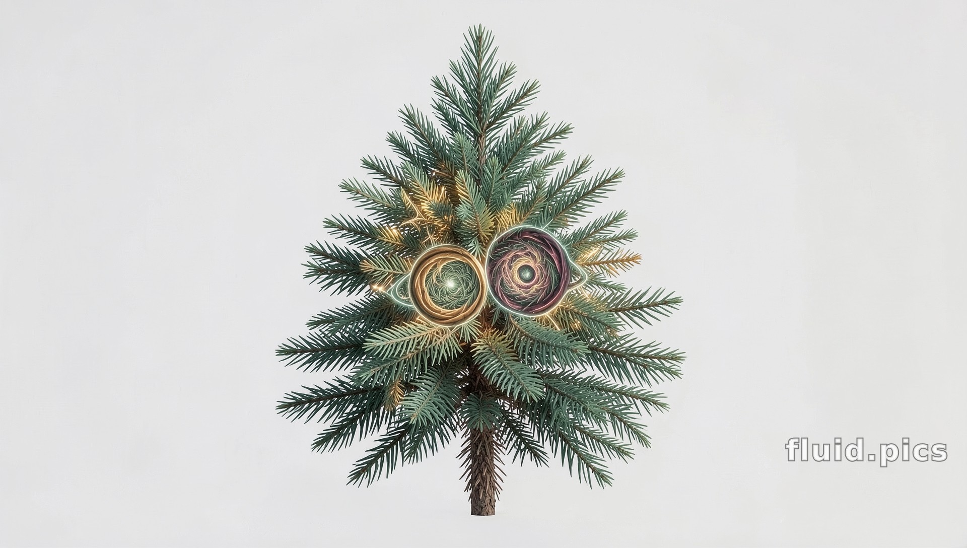 Fir with Orbits — Fractal Art