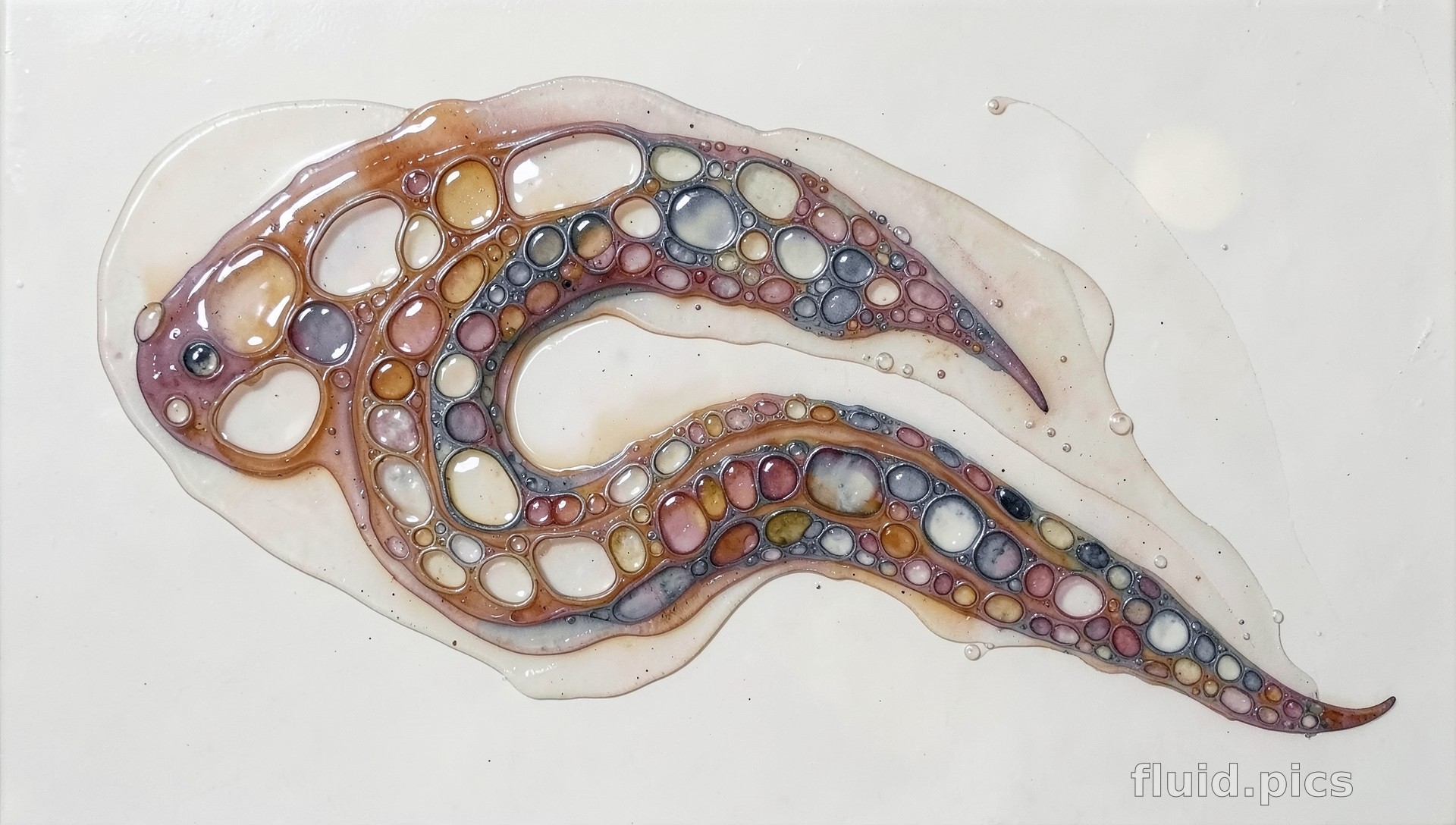 Jellyfish of Bubbles — Fluid Art